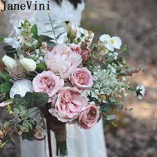 Check spelling or type a new query. Janevini 2020 Newest Style Dusty Pink Artificial Wedding Bouquets Silk Flowers Peonies Rose Bridal Bouquet Brooch Flores Rosas Wedding Bouquets Aliexpress