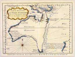 First Map Of Australia Old Maps Of Australia - Vivid Maps