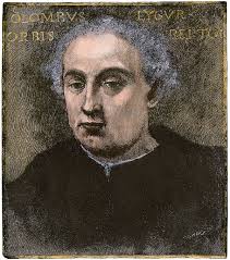 Portrait Of Christopher Columbus Coloured Engraving From The 19th Century  After A Painting Found In Italy At The Same Time Coffee Mug