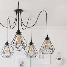 Geometric Bulb Cage Geometric Lighting Geometric Pendant Light Diy Pendant Light