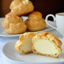 Frozen White Chocolate Cream Puffs Recipe Cream Puff Recipe Desserts Chocolate Cream Puff