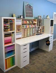 Not everyone needs the same craft room organizing solution, since we … Delightful Craft Room Ideas Small Storage And Diy Craft Room Sewing Room Design Small Craft Rooms Craft Room Decor