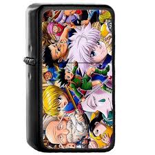 Hunter X Hunter Anime Movie Oil Windproof Flip Top Black Lighters Briquet Encendedor Hunter Anime Anime Movies Anime
