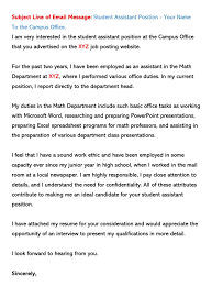 If the job offer asks for applying via email, check if the employer demands all applicants to use the same subject line, for instance, application for position. Summer Job Cover Letter Example Writing Tips