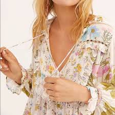 Spell The Gypsy Collective Tops Spell Wild Bloom Blouse Cream Poshmark