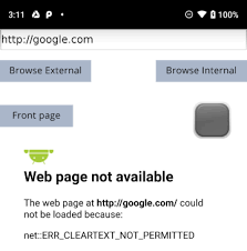 Android apps were crashing for some users, but google now has a fix. Android Pie Webview Showing Error For Plain Http On Some Sites Even With Usescleartexttraffic True Stack Overflow