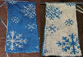Double Knitting Snowflakes Scarf Pattern By Amilovers Ravelry