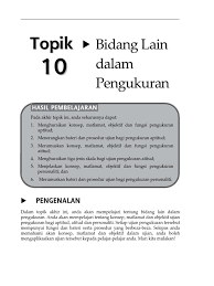 Anda mungkin telah memerhatikan apabila anda seorang anak kecil; Topik 10 Bidang Lain Dalam Pengukuran
