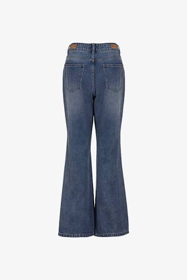 Quần jeans nữ ống loe cạp cao QJ-17 | Thời trang công sở K&K Fashion