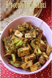 Broccoli Tofu Sabzi Recipe Yummy Tummy Sabzi Recipe Broccoli Tofu Recipes