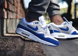 Nike Air Max 1 Og Anniversary Game Royal White 2017 By Shurkicks Nike Air Max Nike Shoes Nike