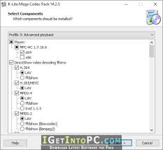 In the end you will be able to play media files without any inconveniences. K Lite Codec Pack 1425 Mega Free Download