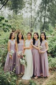 Ivan And Vanessa S Rustic Moss And Terrarium Wedding At The Straits Room Wedding Purple Bridesmaid Dresses Bridesmaid Dress Colors