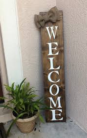 Outdoor Welcome Signs Front Porch Sign Front Door Decor Wood Porch Sign With Bow Entryway Decor Woode Welcome Signs Front Door Wooden Welcome Signs Porch Signs
