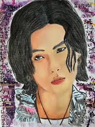 Self Portrait Creayed by: Alexia Cross Acrylic Digital edit