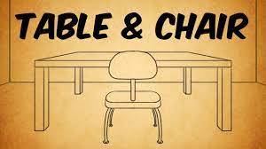 How to draw a book step by step 2. How To Draw A Table And Chair In Perspective Youtube