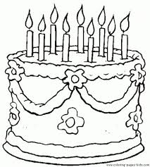 Select one of 1000 printable coloring pages of the category holiday. 30 Marvelous Photo Of Birthday Cake Coloring Pages Birthday Cake Colori Happy Birthday Coloring Pages Birthday Coloring Pages Free Printable Coloring Sheets