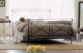 Campaign Queen Bed Iron Bed Contemporary Bed Headboards For Beds