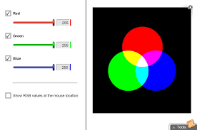 The url is in the video. Additive Colors Gizmo Lesson Info Explorelearning