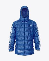 Download Men S Down Jacket Mockup In Apparel Mockups On Yellow Images Object Mockups
