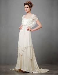 1910s Edwardian Inspired Tiered Lace Wedding Dress Victorian Edwardian Style Wedding Dresses Art Deco Wedding Gown Unconventional Wedding Dress Wedding Dresses