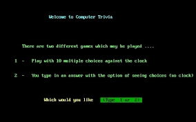 Are you ready to shoot for the stars? Computer Trivia 1 Trivia Computer Different Games