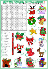 Word searches are a fun way to practice spelling, letter recognition, and reading skills. Christmas Esl Printable Word Search Puzzle Worksheets