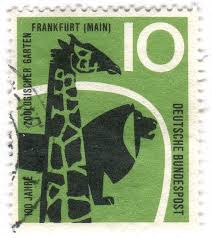 Germany Postage Stamp Zoo Postage Stamp Design Vintage Postage Stamps Vintage Postage