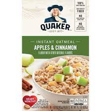 These squares contain 46 grams of whole grains per serving, which is 96% of your minimum whole grain needs. Upc 030000316788 Quaker Instant Oatmeal Apple Cinnamon 10 Ct Upcitemdb Com