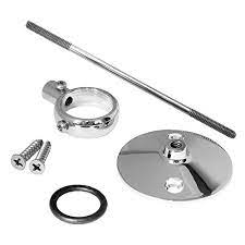 A rain shower head has a significantly larger diameter—up to a foot or more—than a standard head. Lasco 03 5091 Shower Rod Ceiling Support With Bracket 6 Inch Amazon In Home Kitchen
