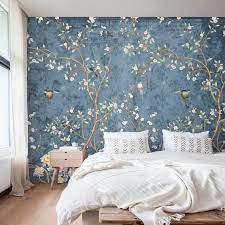 White is an obvious choice, but light grays, blues or even colorful wallpaper can. Chinoiserie Wallpaper Mural Peel And Stick Removable Wall Etsy In 2021 Bedroom Wallpaper Accent Wall Chinoiserie Wallpaper Bedroom Master Bedroom Wallpaper