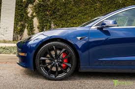 Black And Blue Wheels For Trucks Tesla Model 3 20 Tesla Model Tesla Tesla Wheels