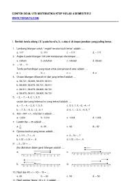 Check spelling or type a new query. Lanjuta Soal Uts Matematika Kelas 4 Semester 2
