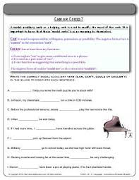 Biglearners Modal Auxiliaries Grammar Worksheets Worksheets