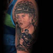 Goalie tags tattoo ideas | see more ideas and motive about goalie tattoo, goalie art or drawings motive | bigest tattoo gallery of tattoos idea, tattoos motive and design, tattoo artists and tattoo models 75 Hockey Tattoos For Men Nhl Design Ideas