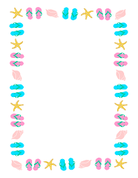 Summertime Border Clipart Clip Art Borders Printable Art Crafts Free Clip Art