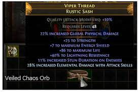 Veiled Chaos Orb Poe Veiled Items Mods Guides 3 15