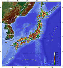 Physical map of japan depicts various geographical features of the country such as height from sea level, rivers, mountains, deserts, oceans etc shown in different colors. Geography Of Japan Wikipedia