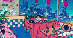 Midnight Diner By Seerlight Imaginaryinteriors Anime Pixel Art Digital Drawing Digital Artist