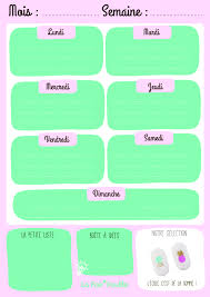Vous êtes au bon endroit ! On Adore 2 Semainiers A Imprimer Pour La Rentree Blog La Foirfouille