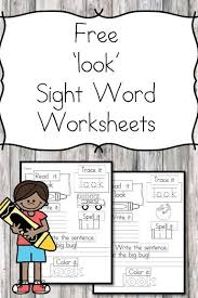 Free Look Sight Word Page Easy Download Sight Word Worksheets Sight Word Worksheets Free Teaching Sight Words