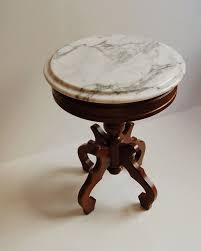 Victorian Italian Marble And Mahogany Round Vintage Side Table Victorian Coffee Tables Marble Side Tables Marble Tables Design
