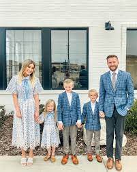 Matching Dresses And Suit Jackets By Ivy City Co Family Photo Coordinating Outfit Ideas Matching Family Outfits Kids Fashion Clothes Family Outfits