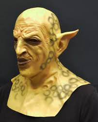 Demon Halloween Mask Latex realistic with full chest Vampire demon mask