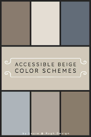Just like balanced beige, accessible beige is a greige that has taupe undertones and is a favorite in spaces that are in need of an update. Color Scheme For Accessible Beige Sw 7036