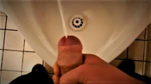 Almost Caught Cumming In Public Toilet Urinal - SlugsOfCumGuy