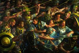 The medieval period is roughly the thousand years between the 5th and 15th centuries and that is a lot of people. Medieval Viking Fantasy Art Paintings Warriors Soldiers Weapons Armor Men Males Battle Dark Wallpaper 1767x1199 41489 Wallpaperup