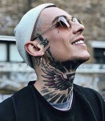 Baby doll on flower neck tattoo. 14 Best Neck Tattoo For Guys Ideas Neck Tattoo For Guys Neck Tattoo Tattoos For Guys