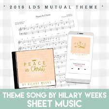 Peace In Christ Sheet Music Written By Hilary Weeks Pdf Download The Red Headed Hostess