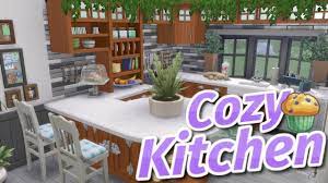 Cc manager, download basket, infinite scrolling and more! The Sims 4 Cozy Kitchen Speed Build No Cc Rustic Country Youtube